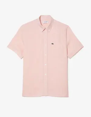 Men’s Lacoste Short Sleeve Linen Shirt
