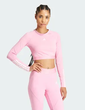 Hyperglam Training Crop Long Sleeve Tee