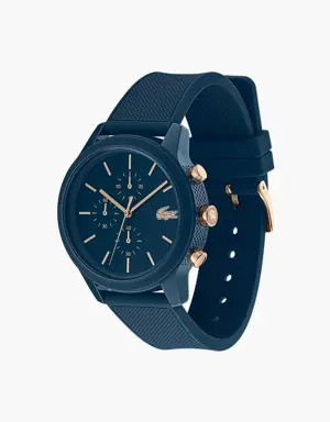 Gents Lacoste.12.12 Watch With Navy Silicone Petit Piqué Strap
