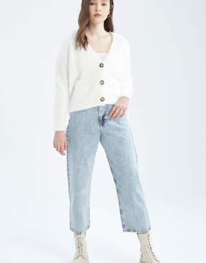 Defacto Oversize Fit V Yaka Hırka. 2 Defacto Oversize Fit V Yaka Hırka. 2