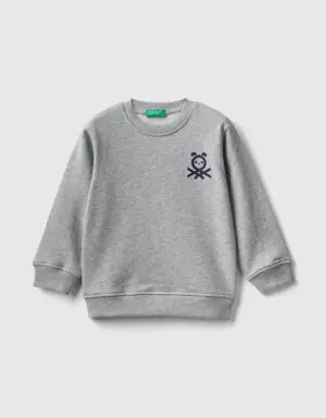 sweatshirt in 100% organic cotton