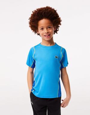 Erkek Çocuk Renk Bloklu Mavi T-Shirt
