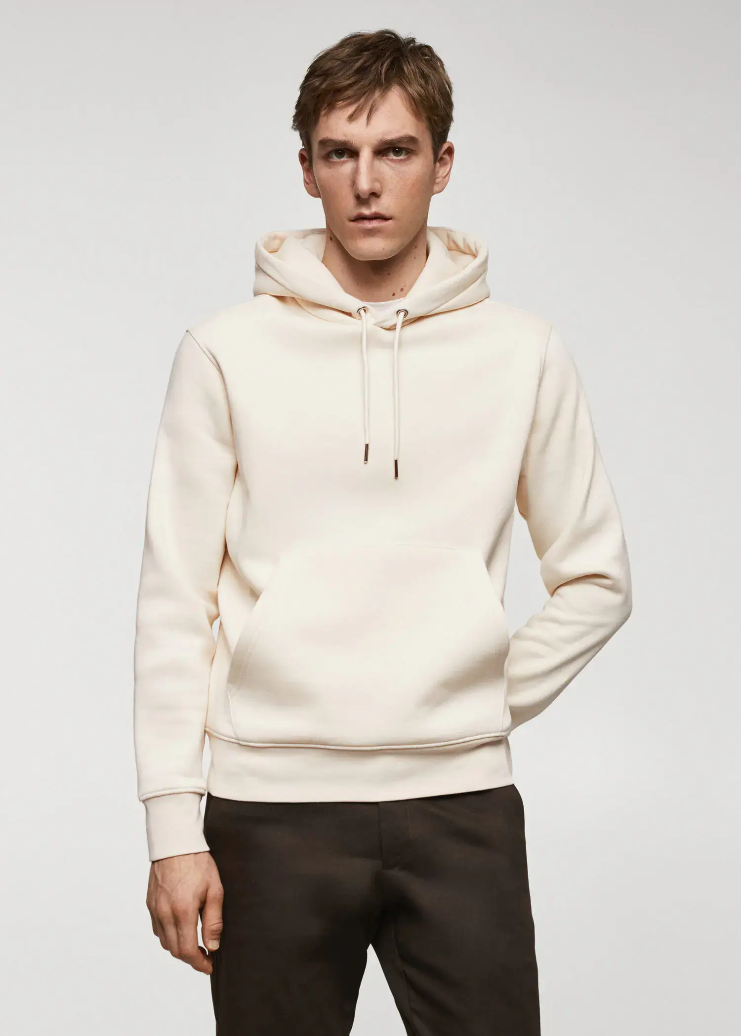 Mango Känguru-Sweatshirt aus Baumwoll mit Kapuze. 1