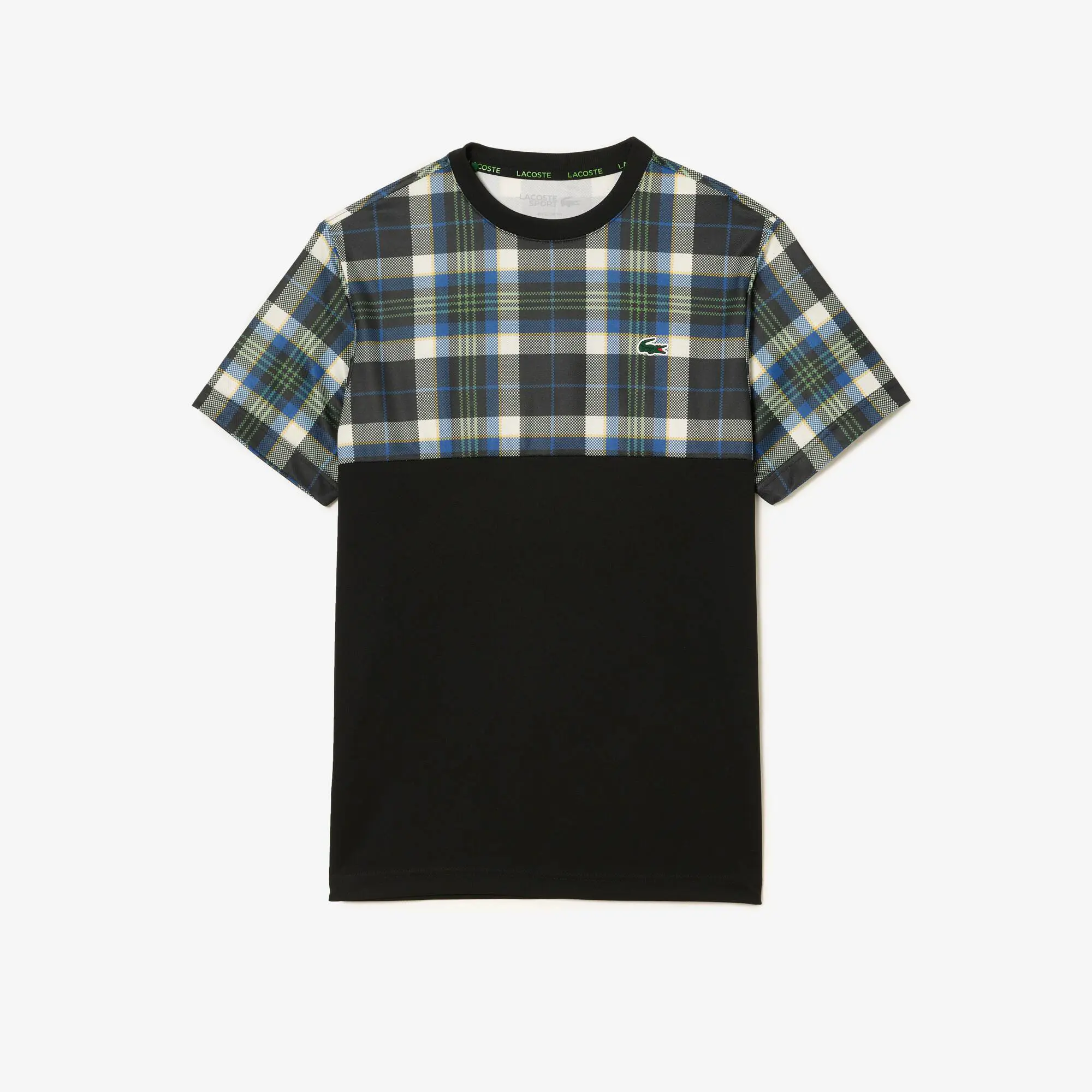 Lacoste Men’s Lacoste Tennis Regular Fit Check Print T-shirt. 2