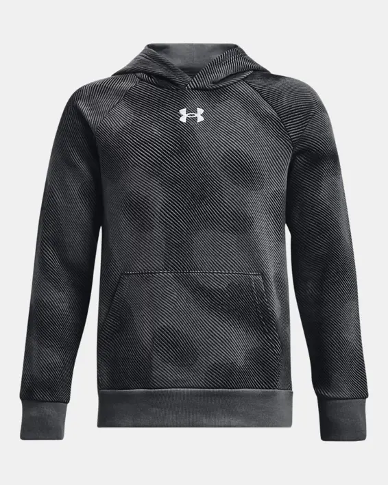 Under Armour Boys' UA Rival Fleece Printed Hoodie. 1