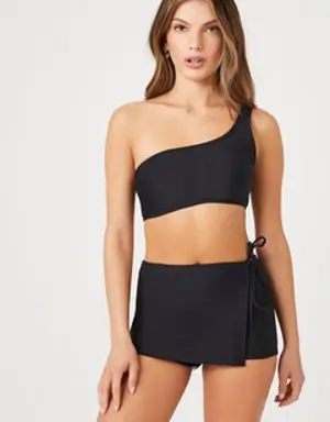 Forever 21 Swim Tie Skort Black