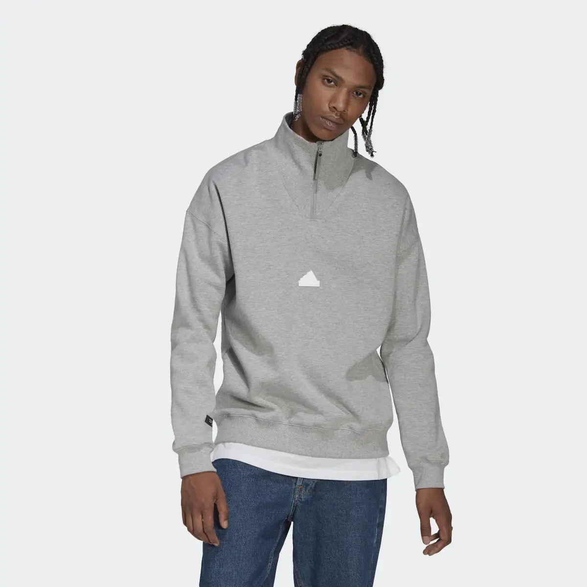 Adidas 1/4 Zip Sweatshirt. 2