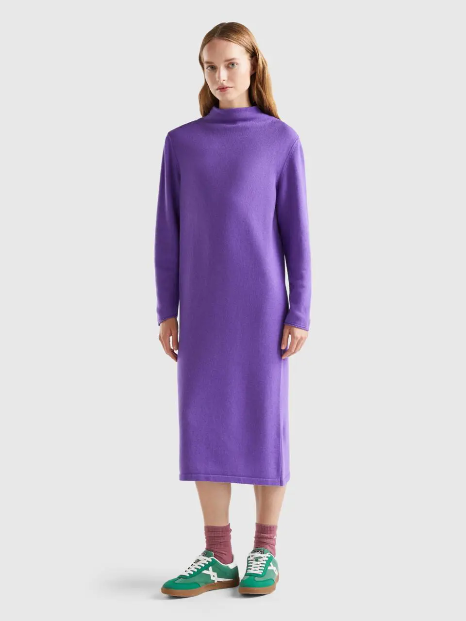 Benetton cashmere blend midi dress. 1