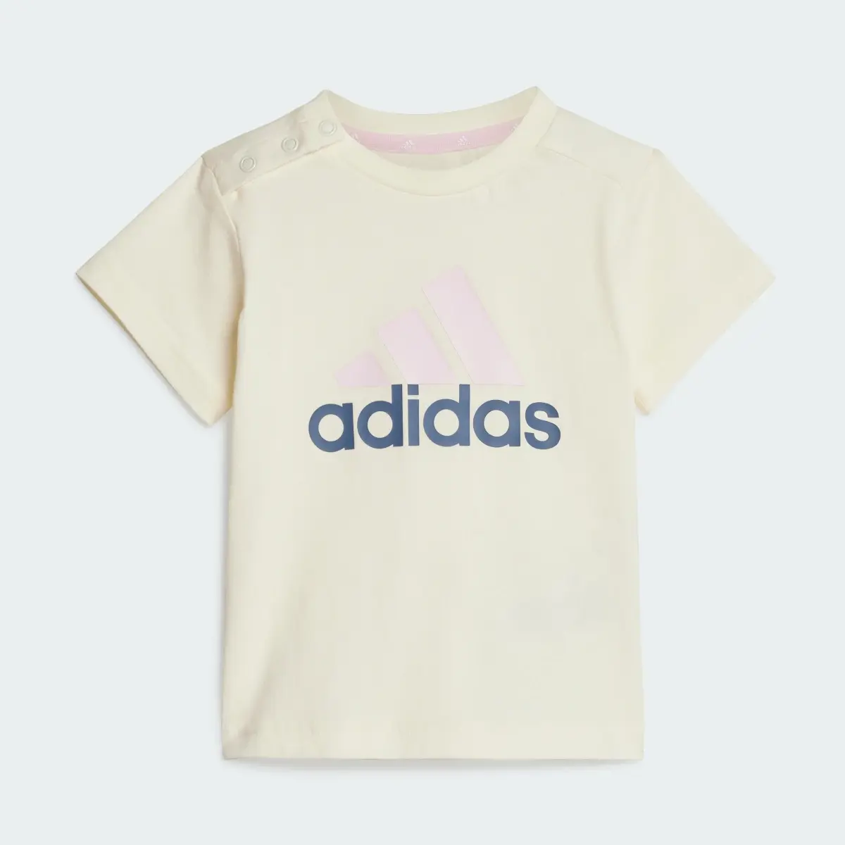 Adidas Essentials Organic Cotton Tee and Shorts Set. 3