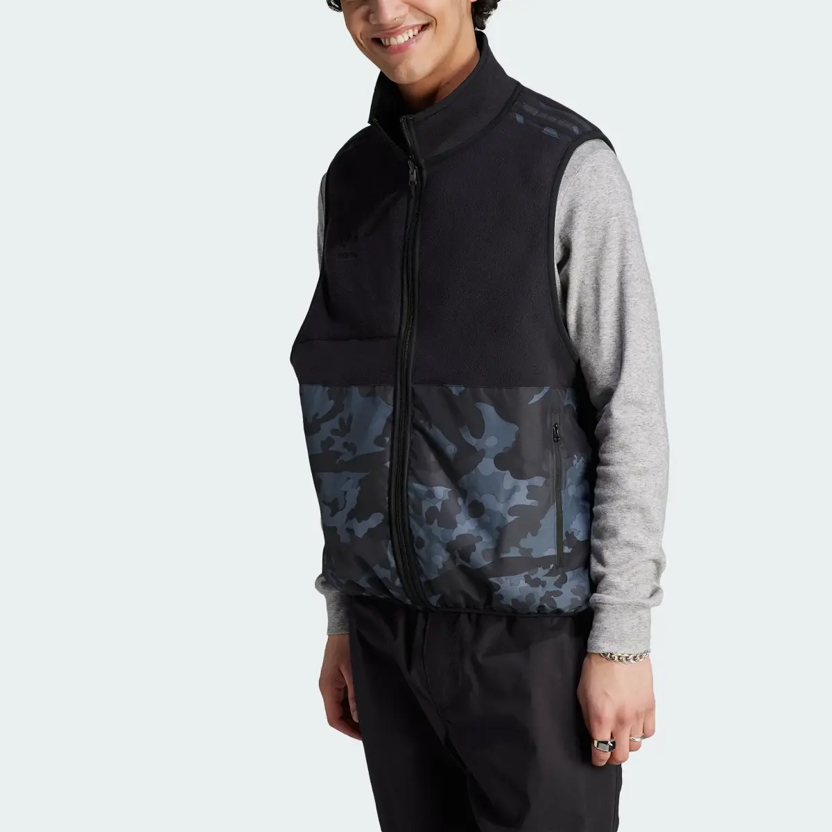 Adidas Graphics Camo Reversible Fleece Vest. 1