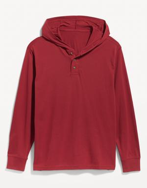 Old Navy Long-Sleeve Jersey Pullover Hoodie for Men multi