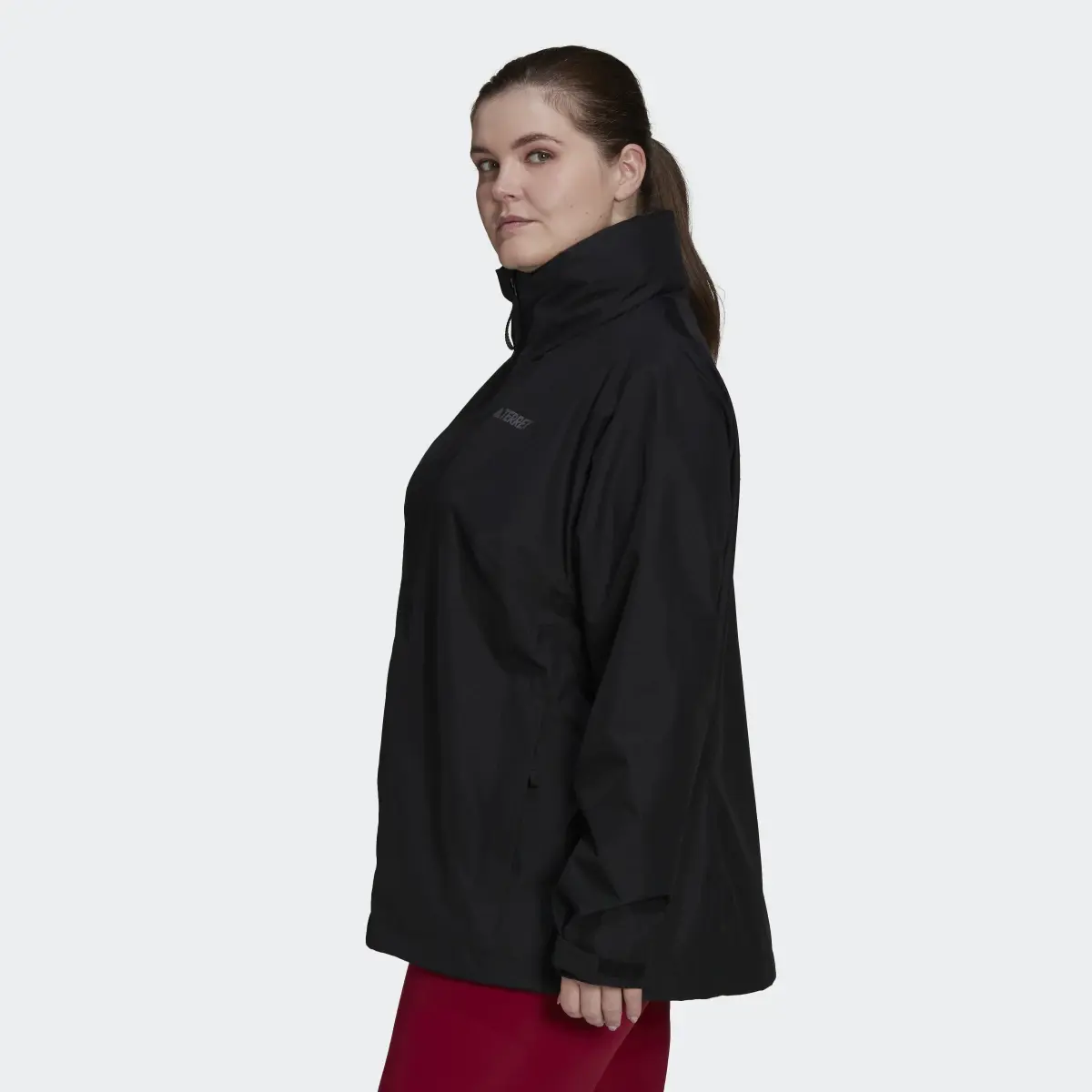 Adidas Terrex Multi RAIN.RDY Two-Layer Rain Jacket (Plus Size). 3