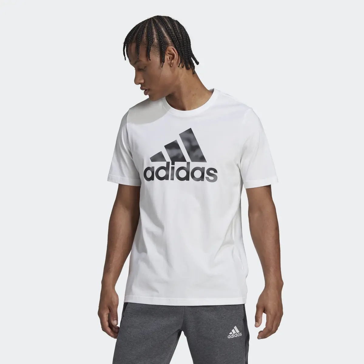 Adidas Essentials Camo Print Tee. 2