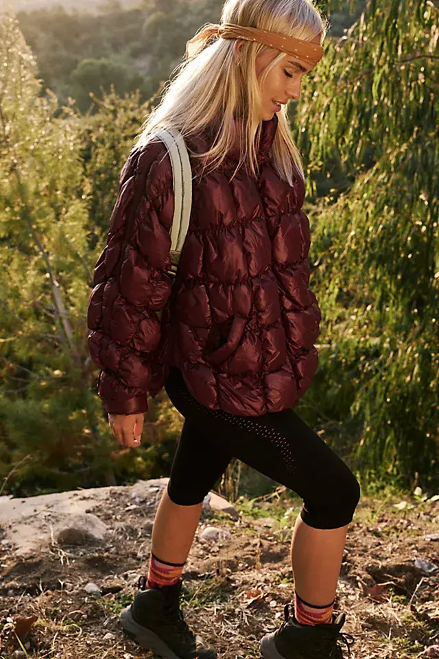 Free People Scrunchy Glossy Pippa Packable Puffer Jacket. 3