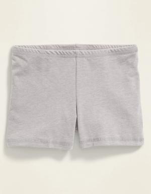 Jersey Biker Shorts For Girls gray