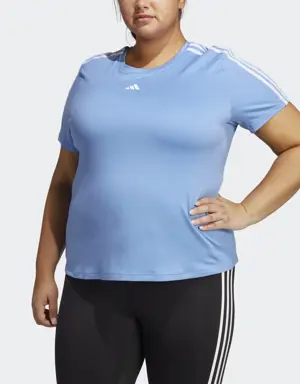 Adidas T-shirt d'entraînement à 3 bandes AEROREADY Essentials (Grandes tailles)