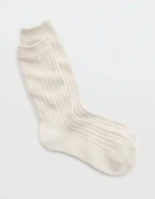 American Eagle Waffle Crew Socks. 1