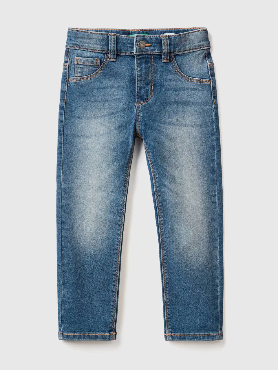 Benetton five-pocket slim fit jeans. 1