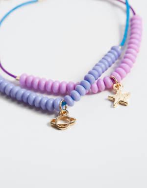 2-pack bead bracelets