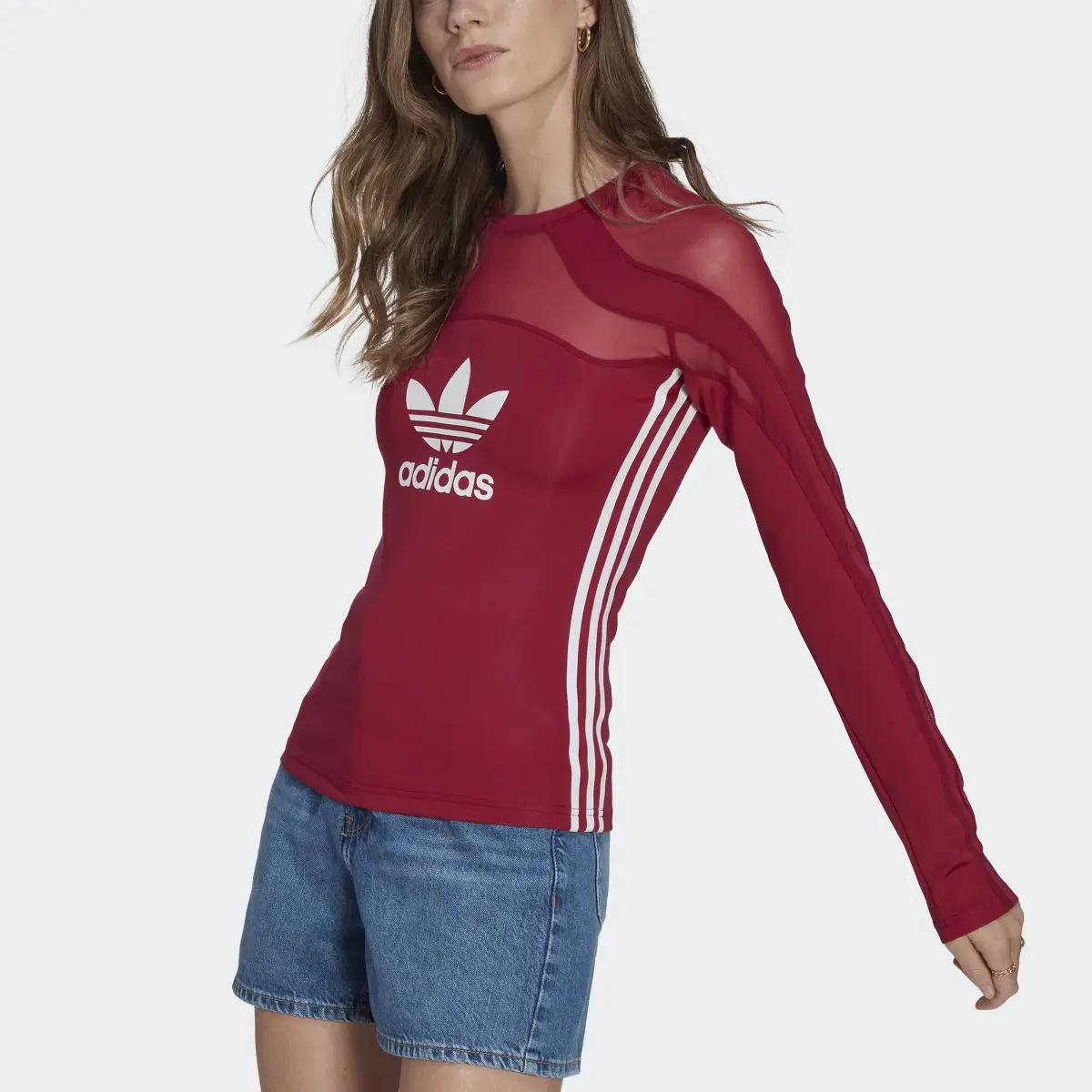 Adidas adicolor Trefoil Mesh Top. 1