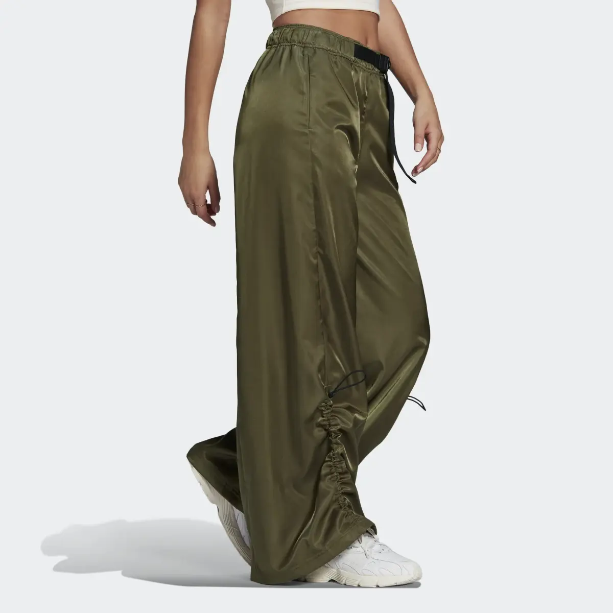 Adidas Wide-Leg Satin Pants. 3