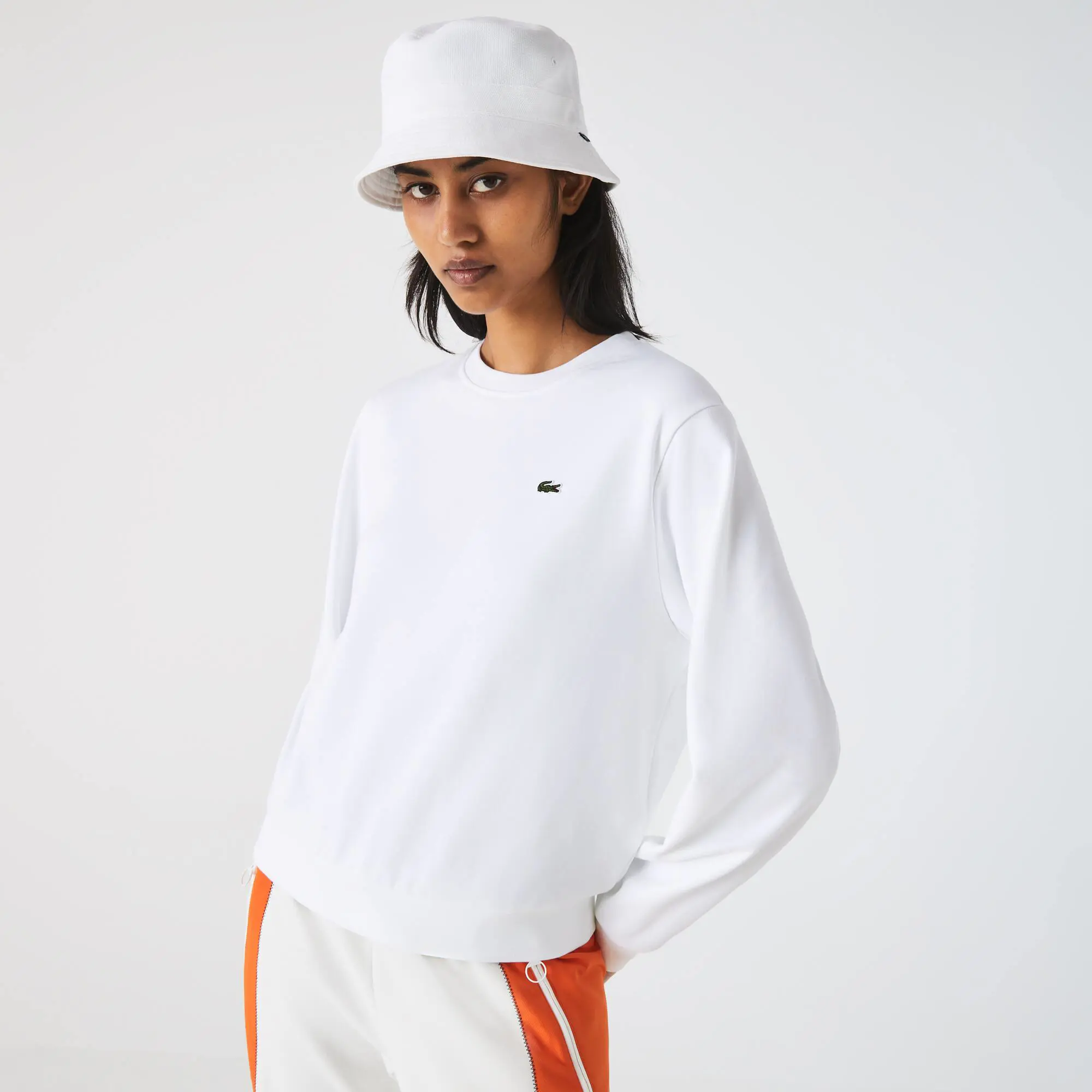 Lacoste Damen LACOSTE Jogger-Sweatshirt aus ungerautem Fleece. 1