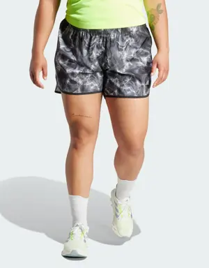 Marathon 20 Allover Print Shorts (Plus Size)