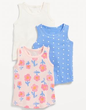 3-Pack Tank Top for Toddler Girls pink