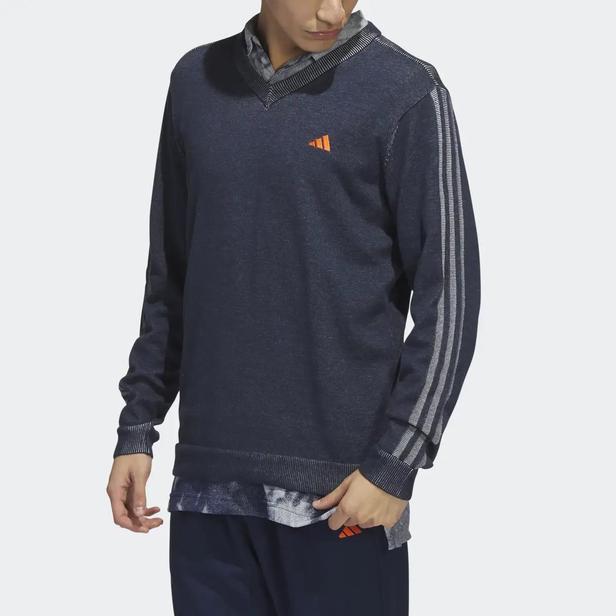 Adidas Made To Be Remade V-Neck Pullover Sweater. 1