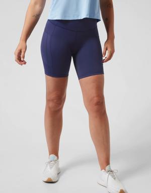 Ultimate Stash High Rise 7 Short blue