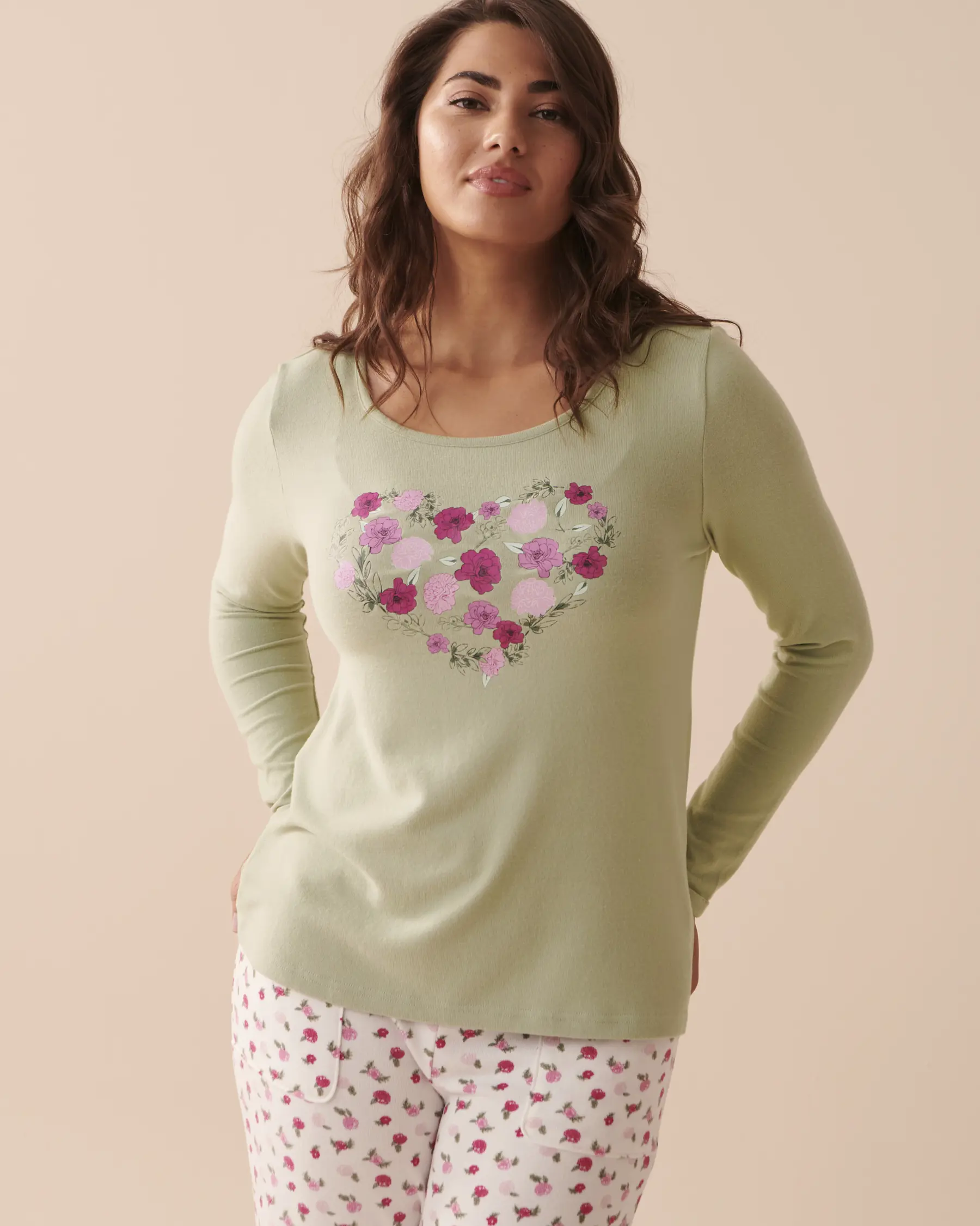 La Vie en Rose Recycled Fibers Floral Long Sleeve Shirt. 3