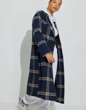 Plaid Maxi Coat