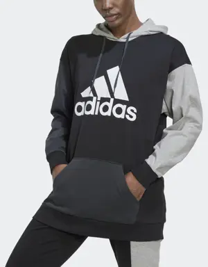 Adidas Essentials Colorblock Logo Oversized Hoodie