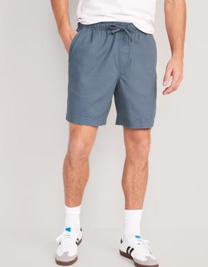 Pull-On Chino Jogger Shorts for Men -- 7-inch inseam blue