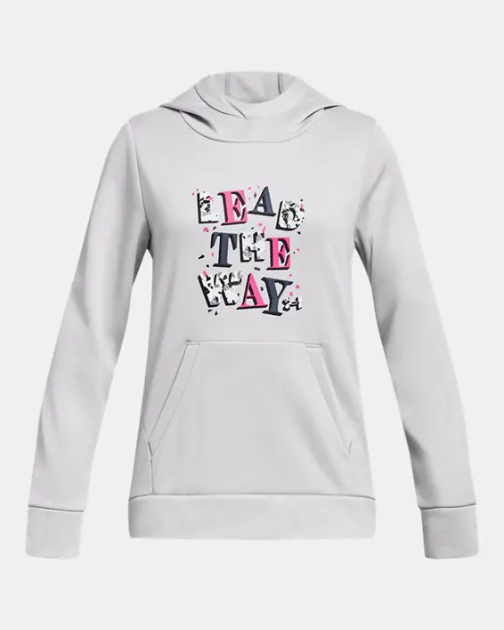 Under Armour Girls' Armour Fleece® Lead The Way Hoodie. 1