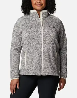 Women's Sweater Weather™ Fleece Full Zip Jacket - Plus Size