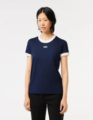 Lacoste Women's Slim Fit Cotton Tennis T-Shirt