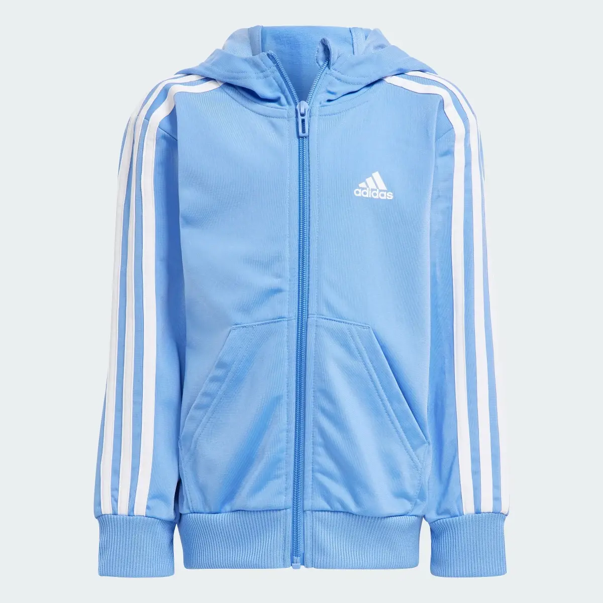 Adidas Essentials 3-Stripes Shiny Track Suit. 3