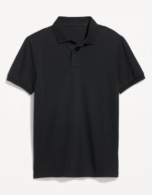 Slim-Fit Uniform Pique Polo for Men gray