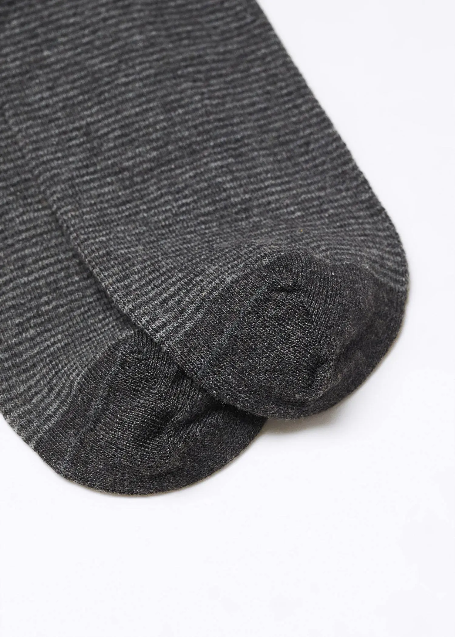 Mango Striped cotton socks. a close up view of a pair of socks. 