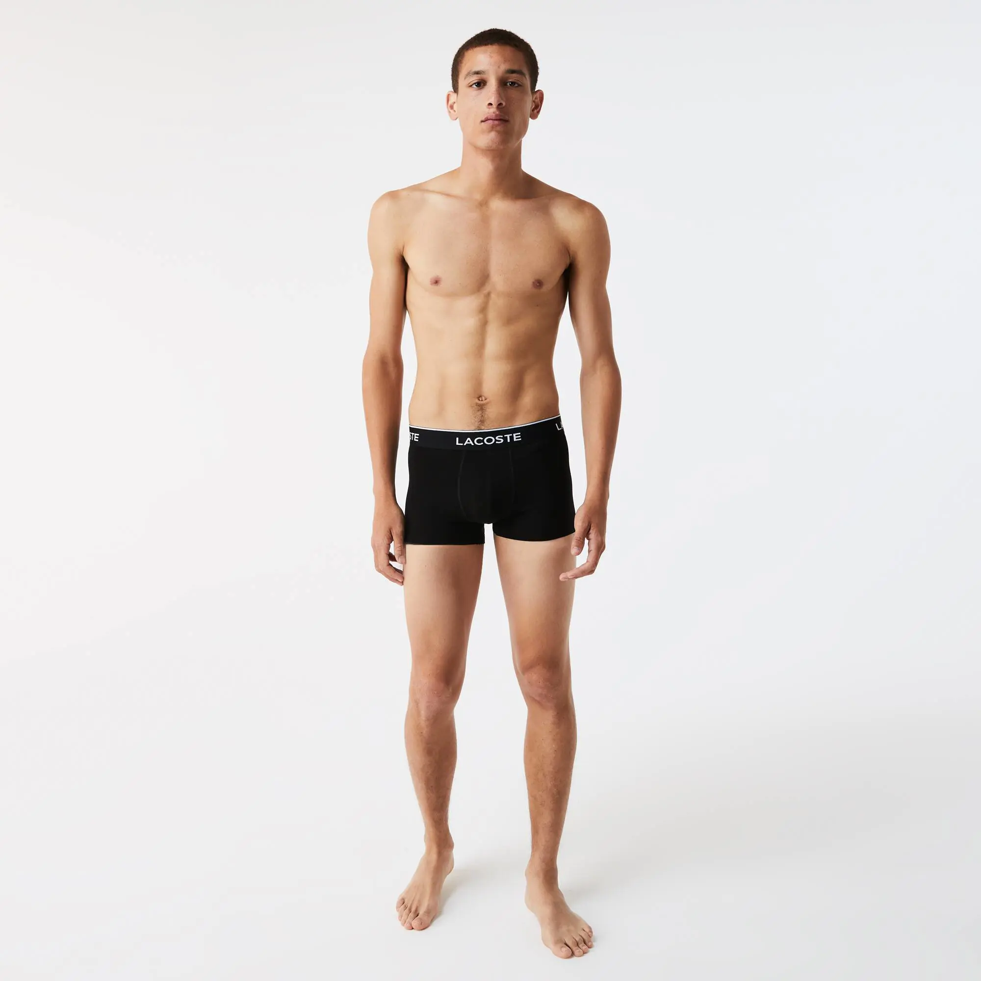 Lacoste Pack Of 3 Casual Black Trunks. 1