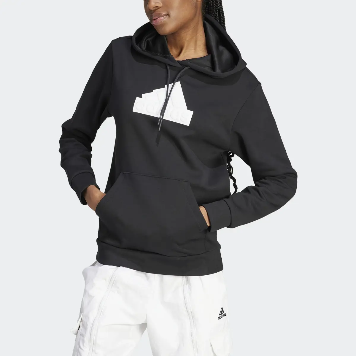 Adidas Future Icons Badge of Sport Bomber Hoodie. 1