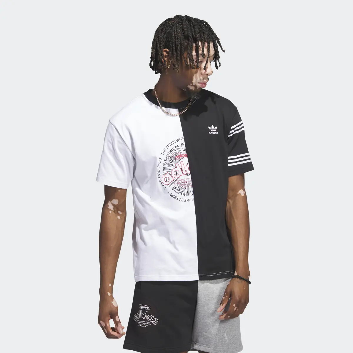 Adidas Half Split Tee. 2