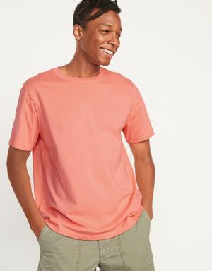 Soft-Washed Crew-Neck T-Shirt for Men pink