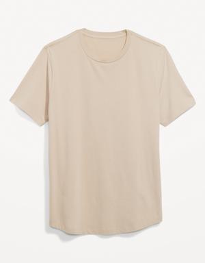 Old Navy Soft-Washed Curved-Hem T-Shirt for Men beige