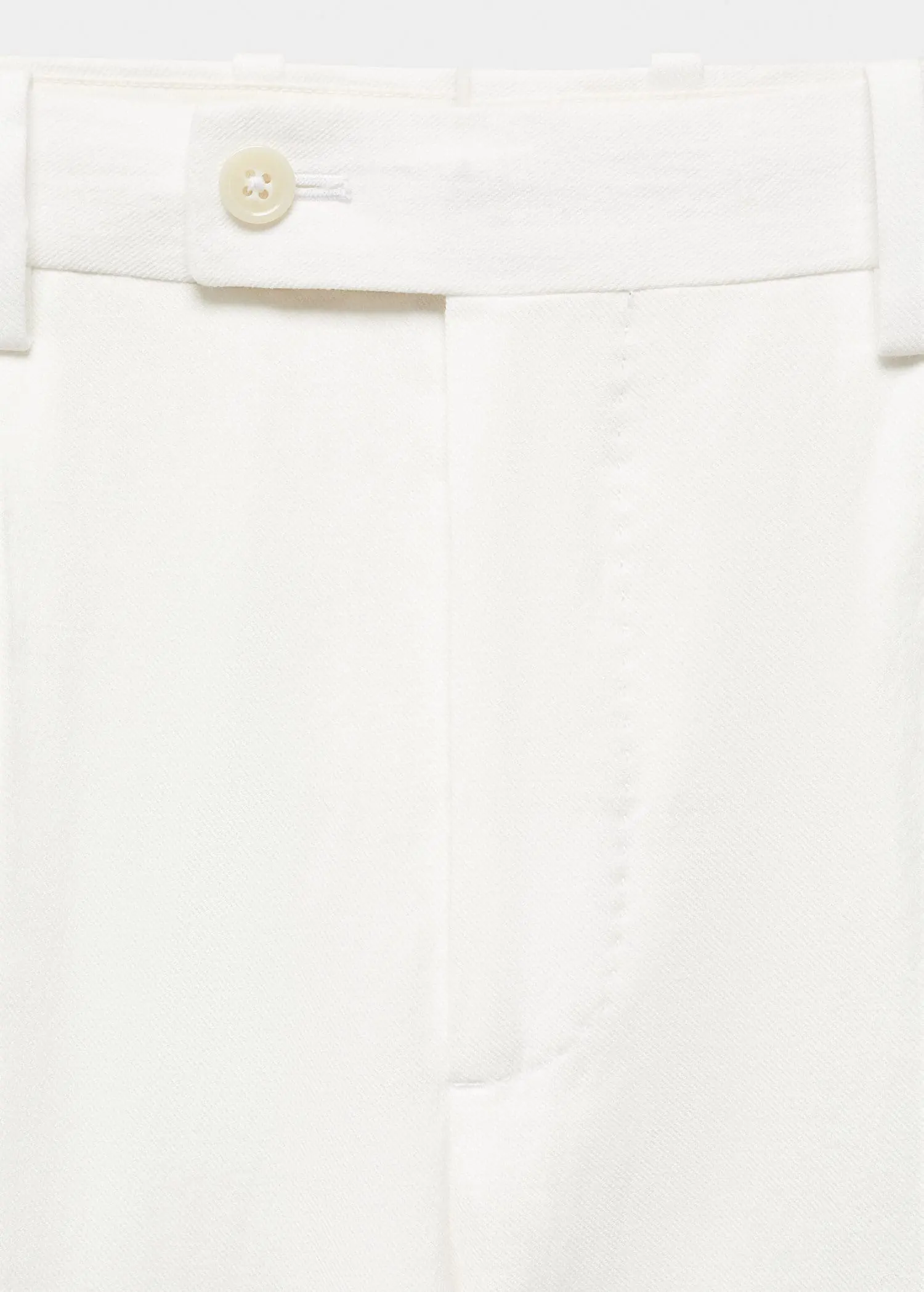 Mango Pantalón traje slim fit algodón y lino. 2