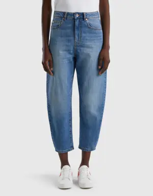 100% cotton balloon fit jeans