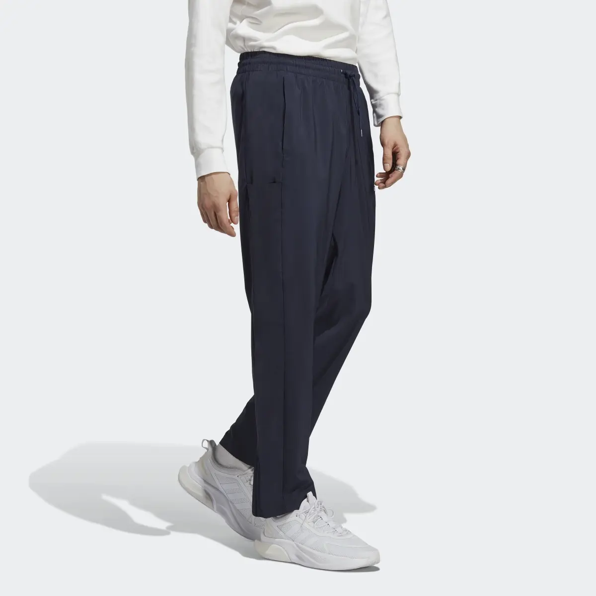 Adidas AEROREADY Essentials Stanford Open Hem Embroidered Small Logo Pants. 3