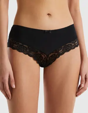 brazilian stretch underwear with lace