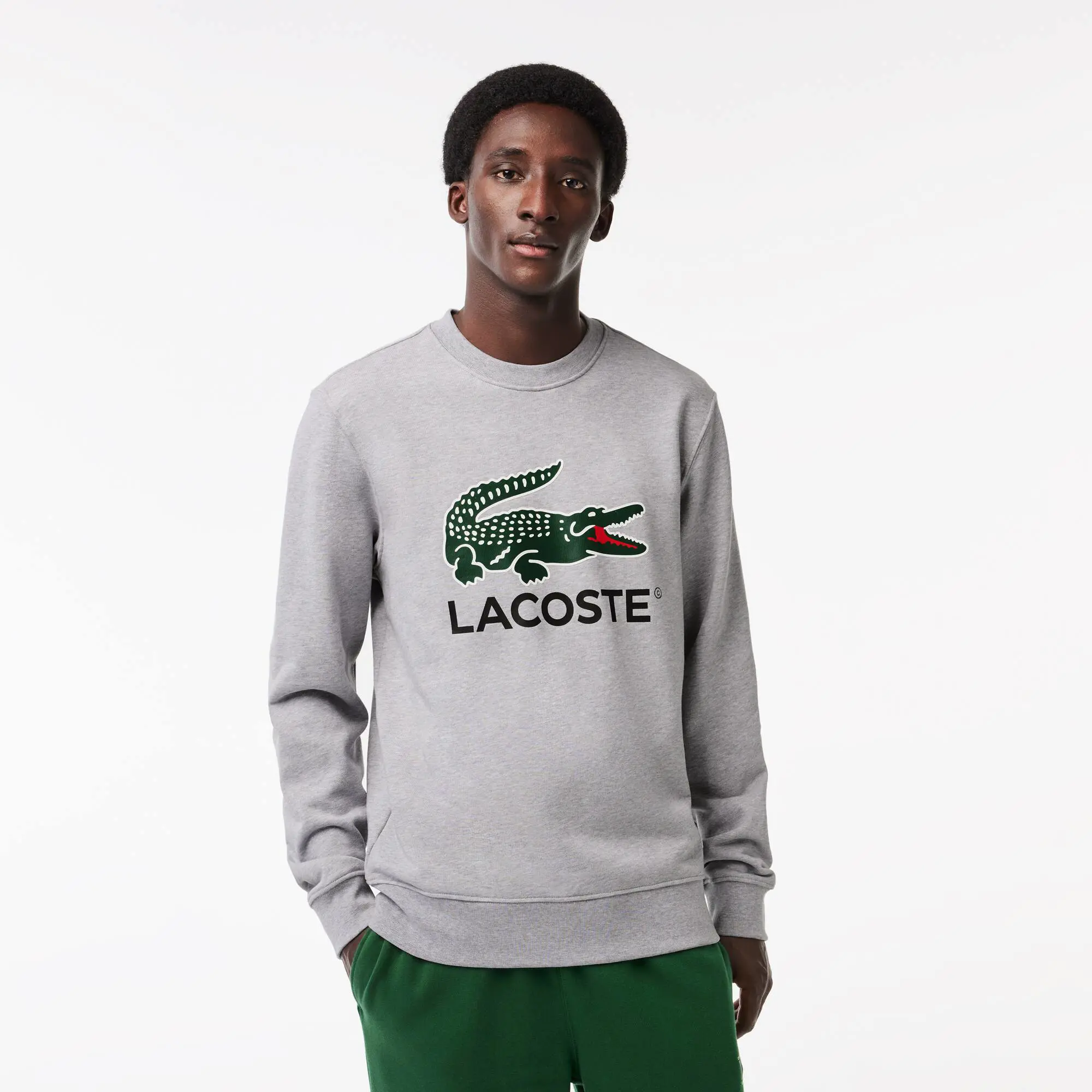 Lacoste Classic Fit Cotton Fleece Sweatshirt. 1
